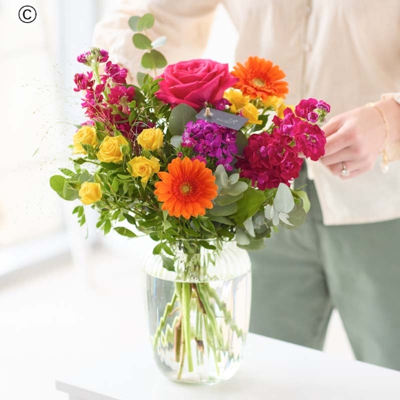 Bright Bouquet in a Vase