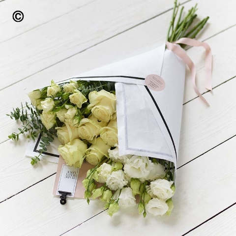 Beautifully Simple White Flower Wrap